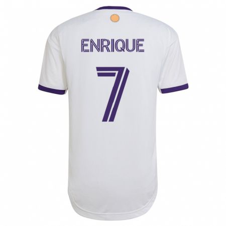 Kandiny Enfant Maillot Ramiro Enrique #7 Blanc Tenues Extérieur 2023/24 T-Shirt