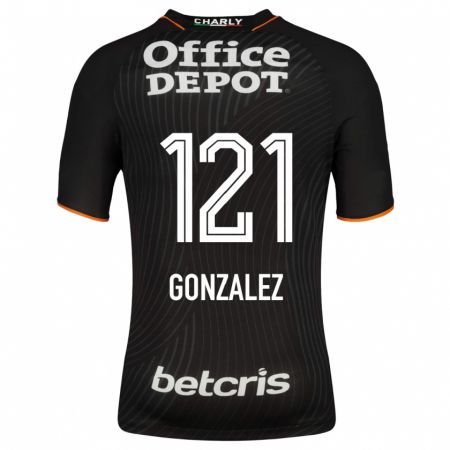 Kandiny Enfant Maillot Cristian González #121 Noir Tenues Extérieur 2023/24 T-Shirt