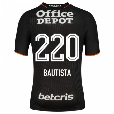 Kandiny Enfant Maillot Alán Bautista #220 Noir Tenues Extérieur 2023/24 T-Shirt