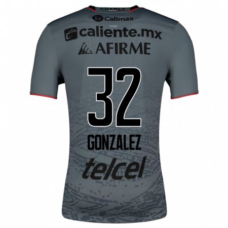 Kandiny Enfant Maillot Carlos González #32 Gris Tenues Extérieur 2023/24 T-Shirt