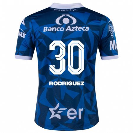 Kandiny Enfant Maillot Jesús Rodríguez #30 Bleu Tenues Extérieur 2023/24 T-Shirt