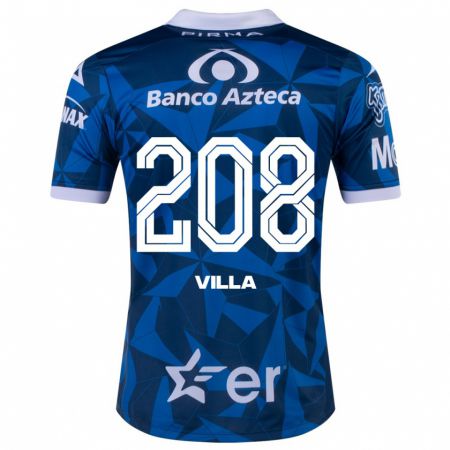 Kandiny Enfant Maillot Patrick Villa #208 Bleu Tenues Extérieur 2023/24 T-Shirt