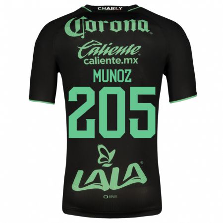 Kandiny Enfant Maillot Guillermo Muñoz #205 Noir Tenues Extérieur 2023/24 T-Shirt