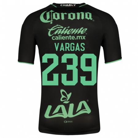 Kandiny Enfant Maillot Diego Vargas #239 Noir Tenues Extérieur 2023/24 T-Shirt