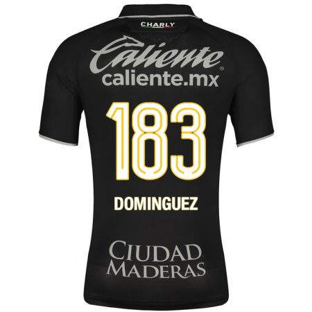 Kandiny Enfant Maillot Jesús Domínguez #183 Noir Tenues Extérieur 2023/24 T-Shirt