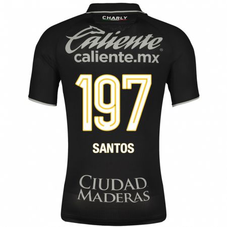 Kandiny Enfant Maillot Sebastián Santos #197 Noir Tenues Extérieur 2023/24 T-Shirt
