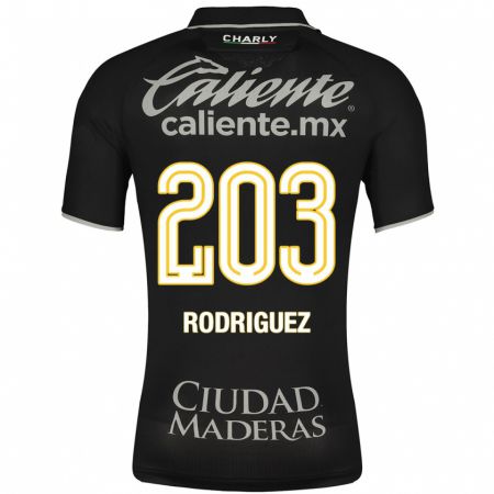 Kandiny Enfant Maillot César Rodríguez #203 Noir Tenues Extérieur 2023/24 T-Shirt