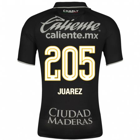 Kandiny Enfant Maillot Moisés Juárez #205 Noir Tenues Extérieur 2023/24 T-Shirt