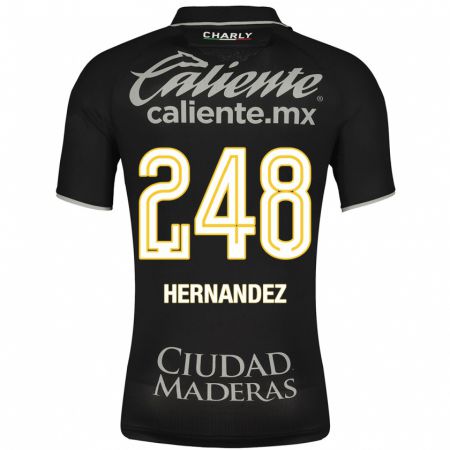 Kandiny Enfant Maillot Fernando Hernández #248 Noir Tenues Extérieur 2023/24 T-Shirt
