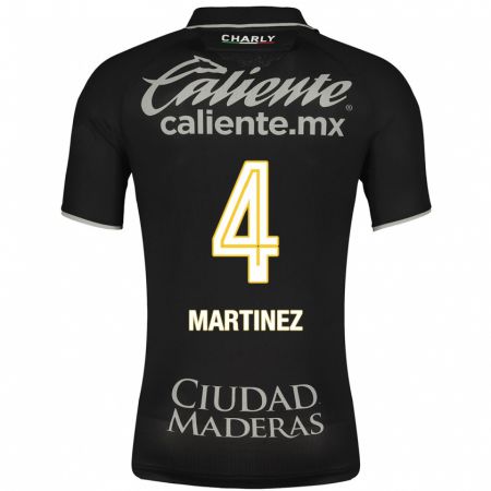 Kandiny Enfant Maillot Mitzi Martínez #4 Noir Tenues Extérieur 2023/24 T-Shirt
