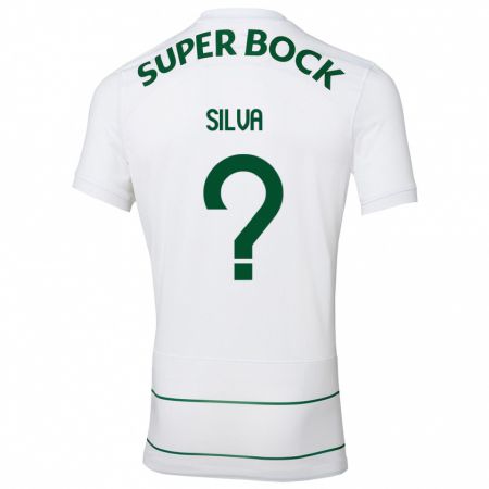 Kandiny Enfant Maillot Guilherme Silva #0 Blanc Tenues Extérieur 2023/24 T-Shirt