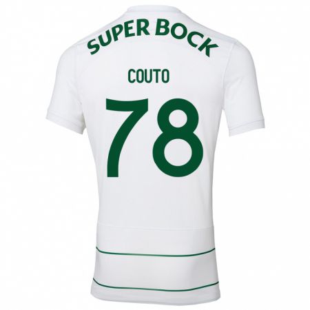 Kandiny Enfant Maillot Mauro Couto #78 Blanc Tenues Extérieur 2023/24 T-Shirt