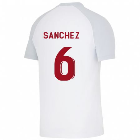 Kandiny Enfant Maillot Davinson Sánchez #6 Blanc Tenues Extérieur 2023/24 T-Shirt