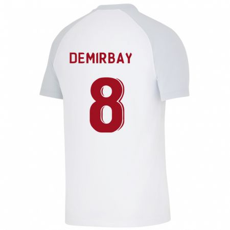 Kandiny Enfant Maillot Kerem Demirbay #8 Blanc Tenues Extérieur 2023/24 T-Shirt