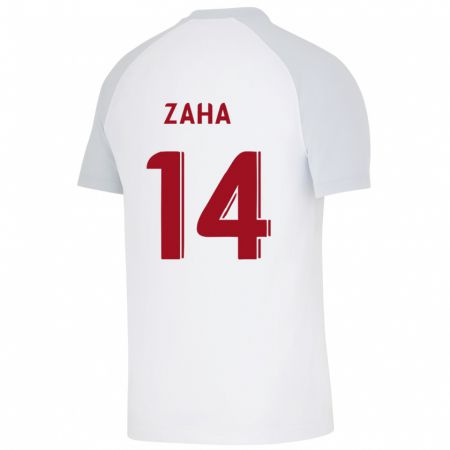 Kandiny Enfant Maillot Wilfried Zaha #14 Blanc Tenues Extérieur 2023/24 T-Shirt