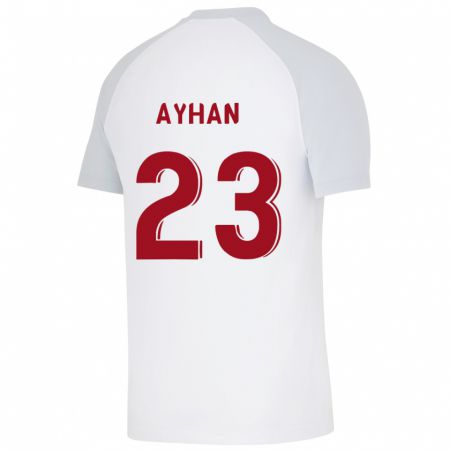 Kandiny Enfant Maillot Kaan Ayhan #23 Blanc Tenues Extérieur 2023/24 T-Shirt