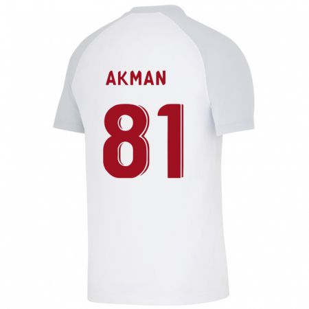 Kandiny Enfant Maillot Hamza Akman #81 Blanc Tenues Extérieur 2023/24 T-Shirt