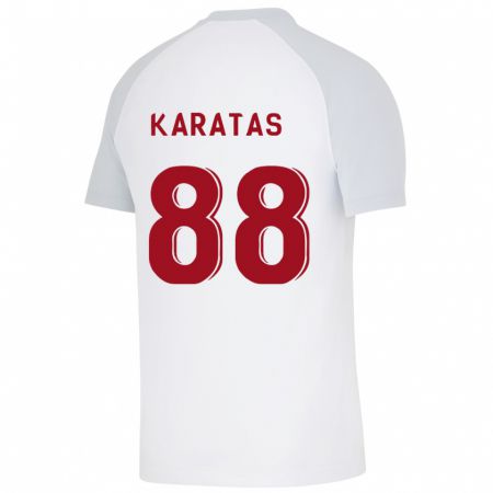 Kandiny Enfant Maillot Kazımcan Karataş #88 Blanc Tenues Extérieur 2023/24 T-Shirt