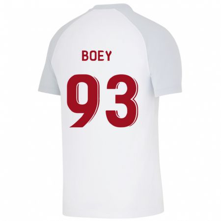 Kandiny Enfant Maillot Sacha Boey #93 Blanc Tenues Extérieur 2023/24 T-Shirt