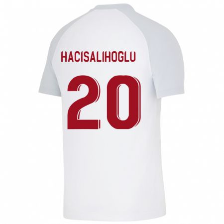 Kandiny Enfant Maillot Arda Hacisalihoglu #20 Blanc Tenues Extérieur 2023/24 T-Shirt