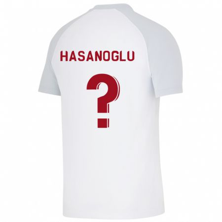Kandiny Enfant Maillot Cinar Hasanoglu #0 Blanc Tenues Extérieur 2023/24 T-Shirt