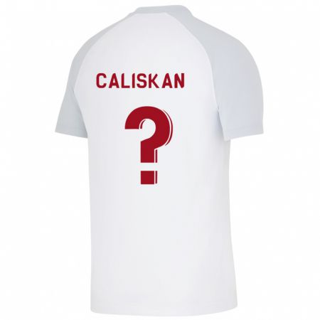 Kandiny Enfant Maillot Mahmuthan Caliskan #0 Blanc Tenues Extérieur 2023/24 T-Shirt