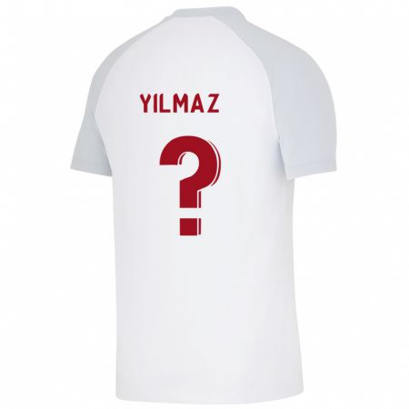 Kandiny Enfant Maillot Berat Yilmaz #0 Blanc Tenues Extérieur 2023/24 T-Shirt