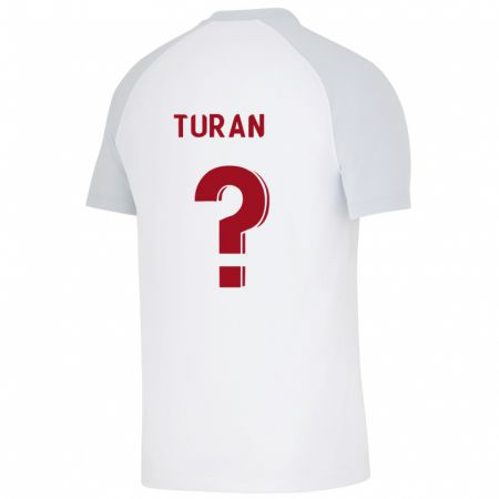 Kandiny Enfant Maillot Hasan Turan #0 Blanc Tenues Extérieur 2023/24 T-Shirt