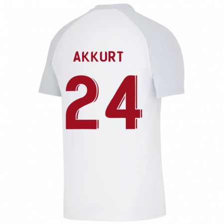 Kandiny Enfant Maillot Arzu Akkurt #24 Blanc Tenues Extérieur 2023/24 T-Shirt