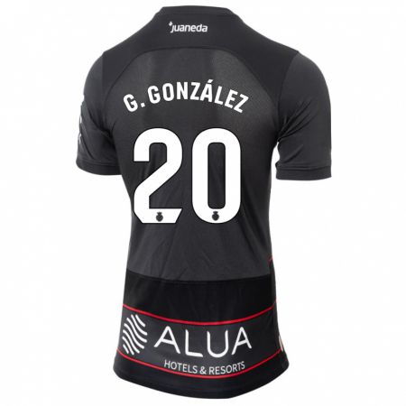 Kandiny Enfant Maillot Giovanni González #20 Noir Tenues Extérieur 2023/24 T-Shirt