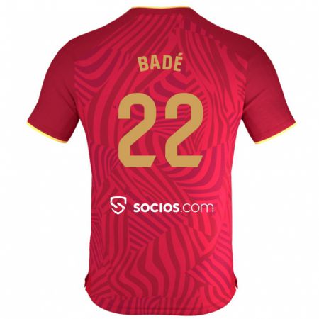 Kandiny Enfant Maillot Loïc Badé #22 Rouge Tenues Extérieur 2023/24 T-Shirt