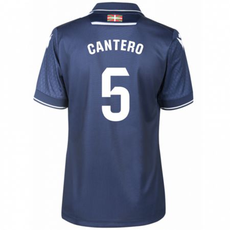 Kandiny Enfant Maillot Yago Cantero #5 Marin Tenues Extérieur 2023/24 T-Shirt