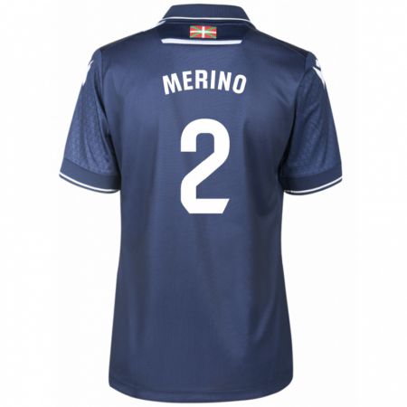 Kandiny Enfant Maillot Jon Merino #2 Marin Tenues Extérieur 2023/24 T-Shirt