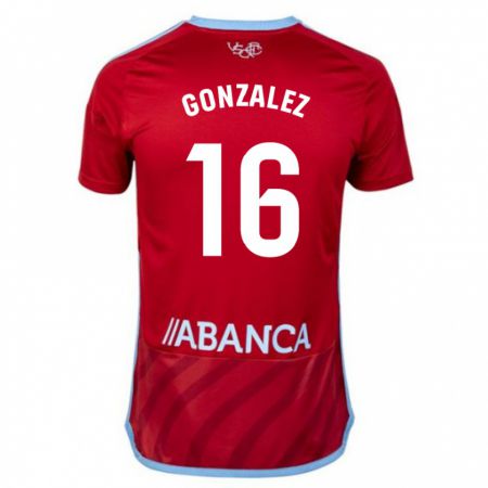 Kandiny Enfant Maillot Dani González #16 Rouge Tenues Extérieur 2023/24 T-Shirt