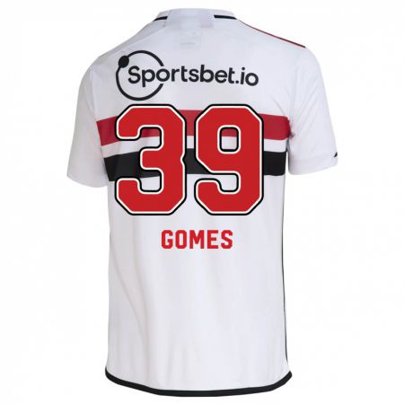 Kandiny Homme Maillot William Gomes #39 Blanc Tenues Domicile 2023/24 T-Shirt