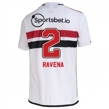 Kandiny Homme Maillot Ravena #2 Blanc Tenues Domicile 2023/24 T-Shirt
