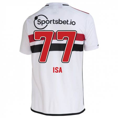 Kandiny Homme Maillot Isa #77 Blanc Tenues Domicile 2023/24 T-Shirt