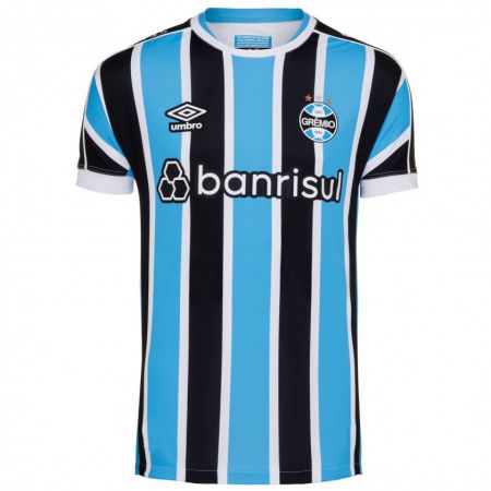 Kandiny Homme Maillot Guilherme Guedes #0 Bleu Tenues Domicile 2023/24 T-Shirt