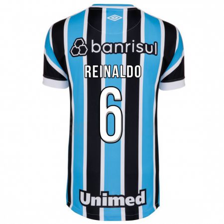Kandiny Homme Maillot Reinaldo #6 Bleu Tenues Domicile 2023/24 T-Shirt