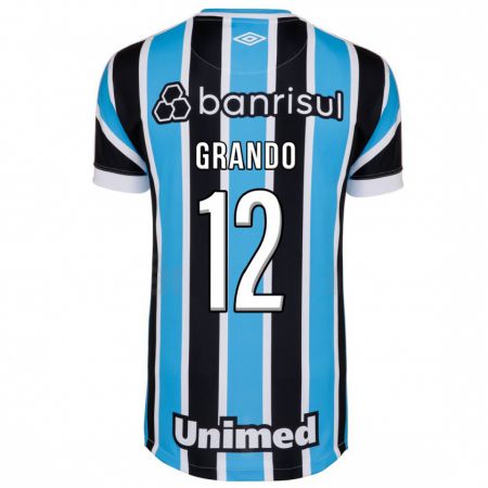 Kandiny Homme Maillot Gabriel Grando #12 Bleu Tenues Domicile 2023/24 T-Shirt
