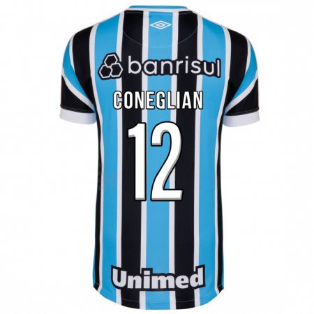 Kandiny Homme Maillot Arthur Coneglian #12 Bleu Tenues Domicile 2023/24 T-Shirt