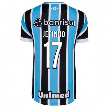 Kandiny Homme Maillot Jefinho #17 Bleu Tenues Domicile 2023/24 T-Shirt