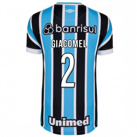 Kandiny Homme Maillot Laís Giacomel #2 Bleu Tenues Domicile 2023/24 T-Shirt