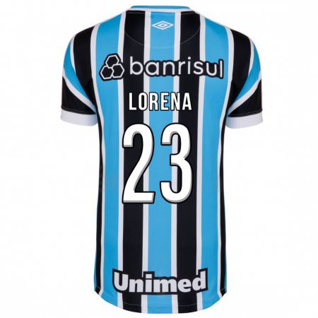 Kandiny Homme Maillot Lorena #23 Bleu Tenues Domicile 2023/24 T-Shirt