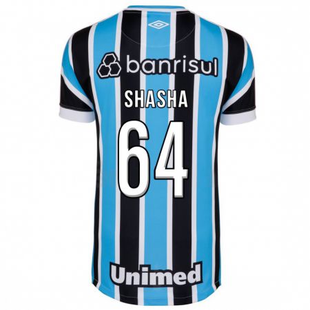 Kandiny Homme Maillot Shashá #64 Bleu Tenues Domicile 2023/24 T-Shirt