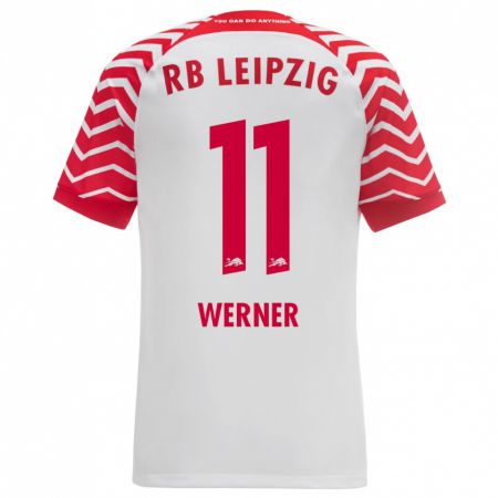 Kandiny Homme Maillot Timo Werner #11 Blanc Tenues Domicile 2023/24 T-Shirt