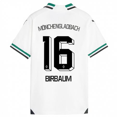 Kandiny Homme Maillot Anne Birbaum #16 Blanc Vert Tenues Domicile 2023/24 T-Shirt