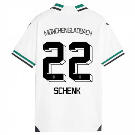 Kandiny Homme Maillot Isabel Schenk #22 Blanc Vert Tenues Domicile 2023/24 T-Shirt