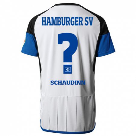 Kandiny Homme Maillot Timo Schaudinn #0 Blanc Tenues Domicile 2023/24 T-Shirt
