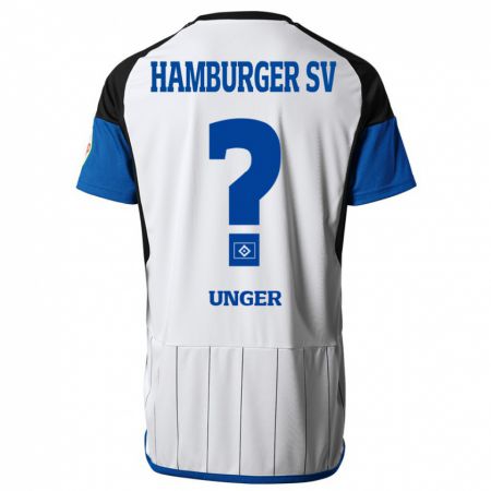 Kandiny Homme Maillot Paul Luca Unger #0 Blanc Tenues Domicile 2023/24 T-Shirt